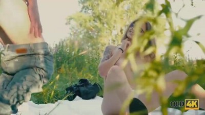 Teen Babe Craves Wild Forest Fuck with an Older Man! (+18)
