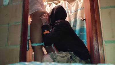 Steamy Stepbrother Catches Me in the Bathroom for Anal Play!