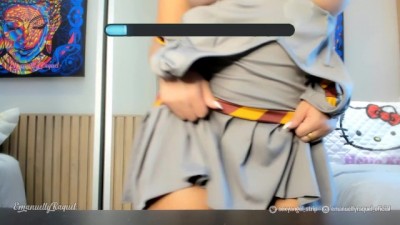 Naughty Wizardry: Try Not to Cum Challenge with a Hogwarts Cosplay Hottie