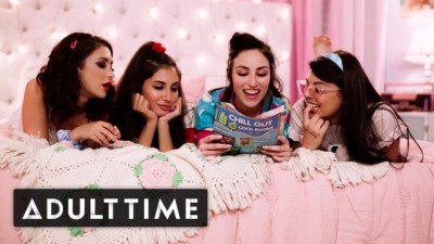 GIRLCORE Teen Lesbians just Wanna have a Fun Foursome! (+18)