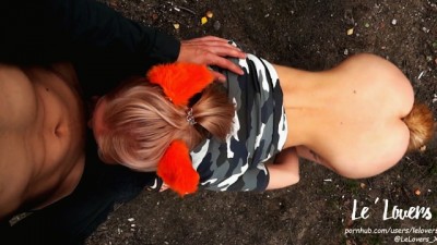 FUCK A RED FOX IN THE FOREST. PUBLICLY SUCKS DICK & GETS FUCKED BY THE LAKE
