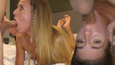 Her first THROATPIE - Spring Break College Girl Likes it Rough