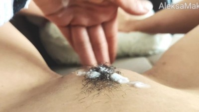 Masturbates Hairy Wet Pussy latest massage porn pov closeup