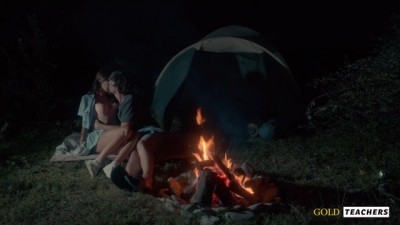 American schoolgirl has romantic sex by wife sharing creampies the night fire
