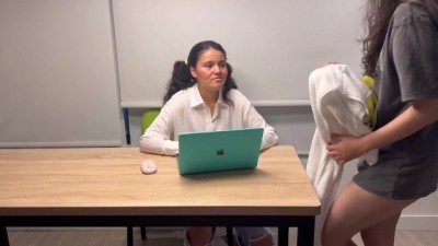 The popular girl of massive tits solo the university does whatever it takes to pass the subject