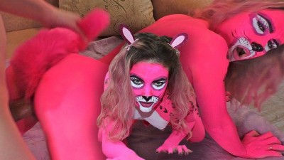 Lover Passionate Fuck Pink england porn hub Panther after the Costume Party