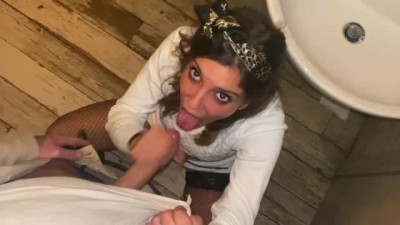 Blowjob redtubetransgender in the restaurant toilet
