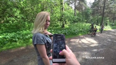 I play with my wife in the city Park of new movies xxx Lovense! Sex, squirt in public