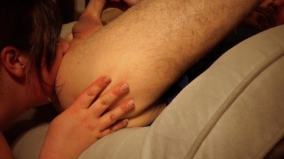 Older Stepsister Demands To Deepthroat His Cock Eat Ass Then Milks His Cum uk retro porn On Her Hands to Eats It